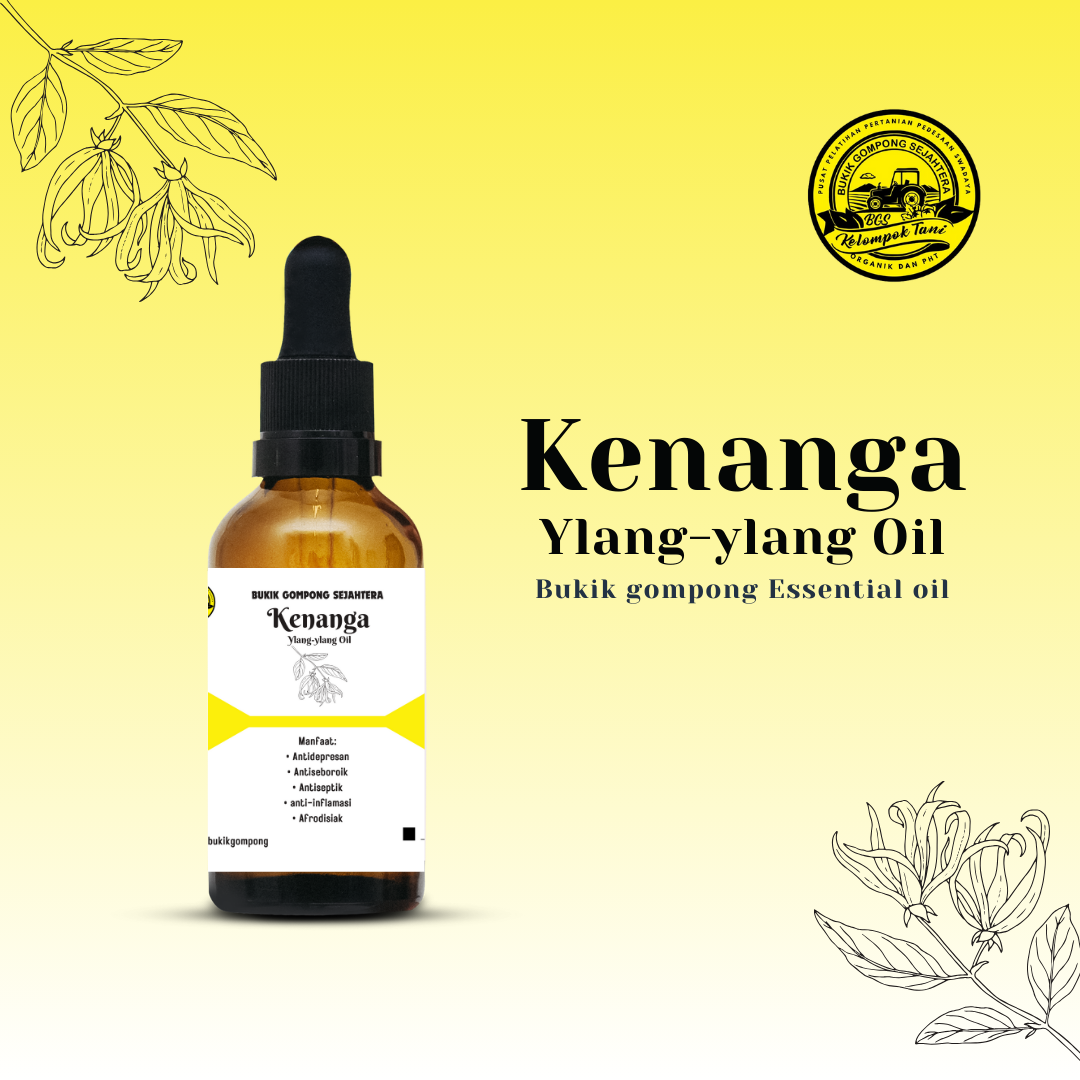 Kenanga - Ylang ylang Oil 100% Pure Essential Oil  Ukuran : 20ml, 30ml, 50ml (Rp. 15.000/ml)