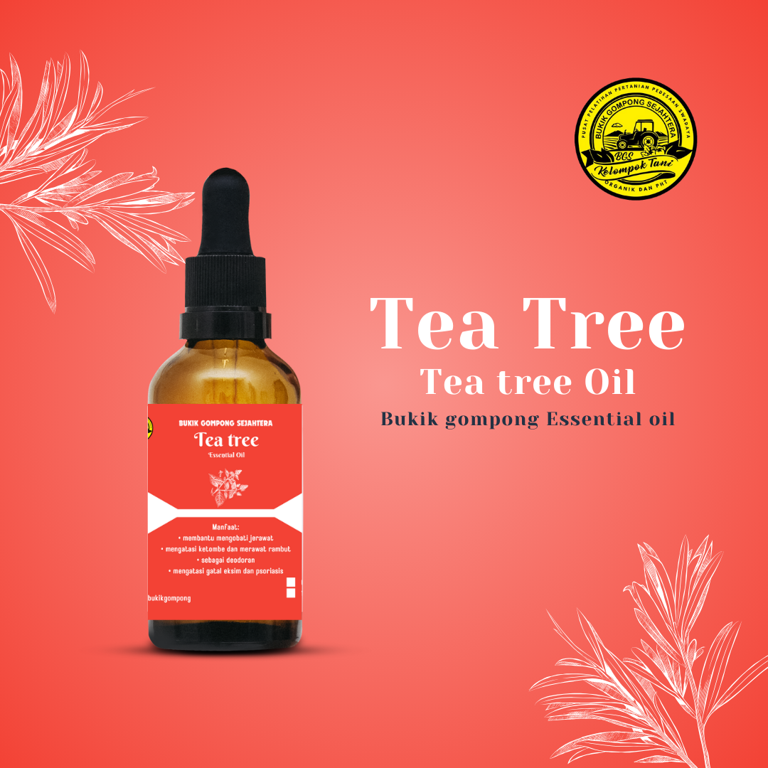 Tea Tree Oil 100% Pure Essential Oil  Ukuran : 20ml, 30ml, 50ml (Rp. 5.000/ml)